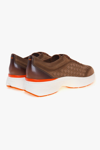 Sneaker Easy Bouce in camoscio intrecciato - 3