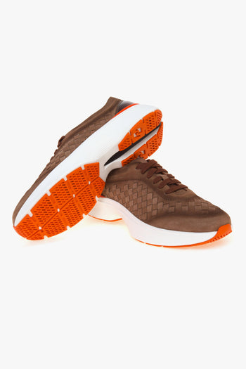 Sneaker Easy Bouce in camoscio intrecciato - 4