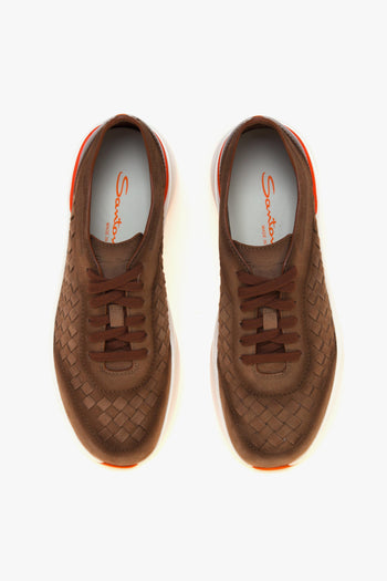 Sneaker Easy Bouce in camoscio intrecciato - 5