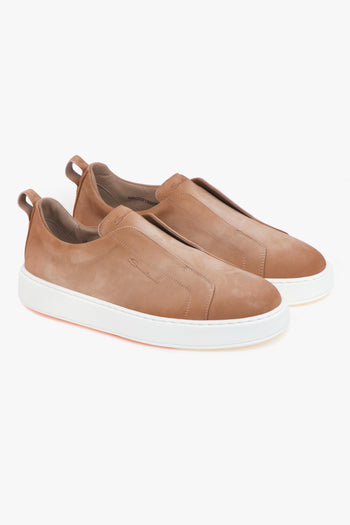 Sneaker slip-on in nabuck anticato - 2