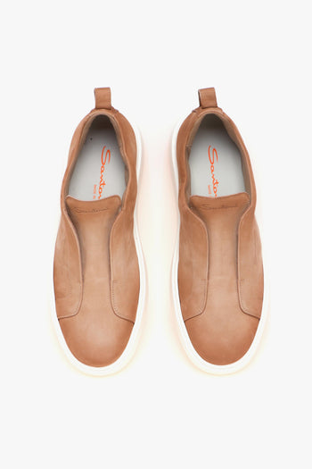 Sneaker slip-on in nabuck anticato - 5