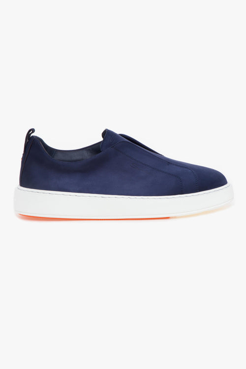 Sneaker slip-on in nabuck anticato