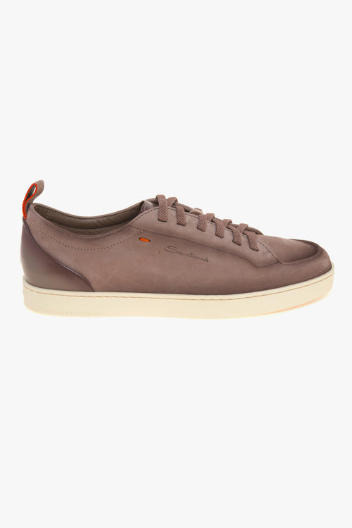 Sneaker Montecarlo in nabuck e pelle anticati