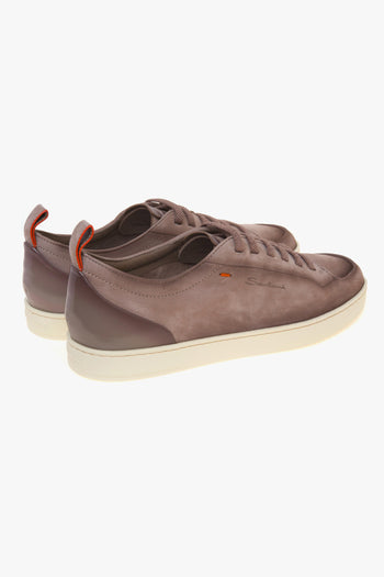 Sneaker Montecarlo in nabuck e pelle anticati - 3
