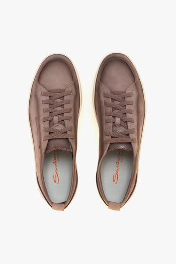 Sneaker Montecarlo in nabuck e pelle anticati - 5