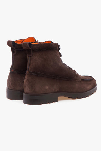 Polacco in camoscio con suola in gomma - 3