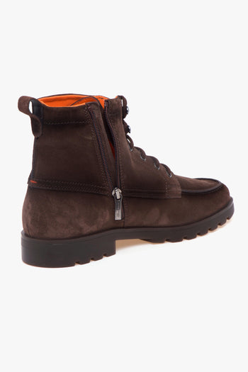 Polacco in camoscio con suola in gomma - 4