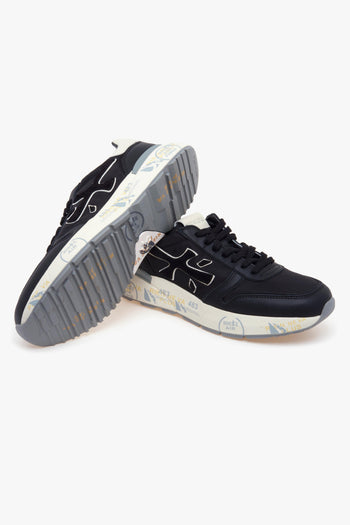 Sneaker Mick in camoscio e tessuto - 4