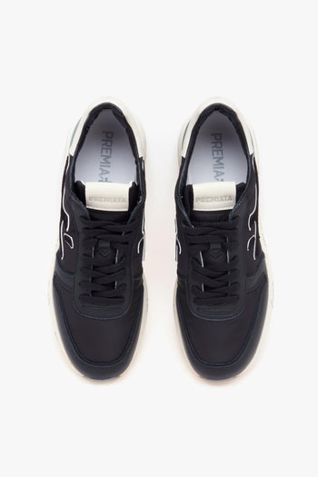 Sneaker Mick in camoscio e tessuto - 5