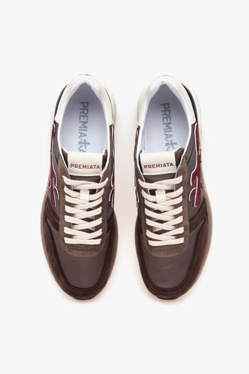 Sneaker Mick in camoscio e tessuto - 5