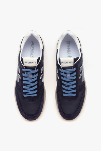 Sneaker Mick in camoscio e tessuto - 5