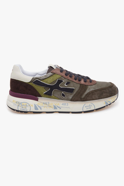 Sneaker Mick in camoscio e tessuto