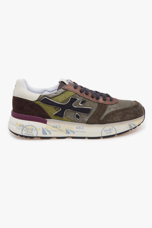 Sneaker Mick in camoscio e tessuto