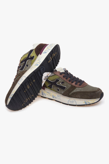 Sneaker Mick in camoscio e tessuto - 4