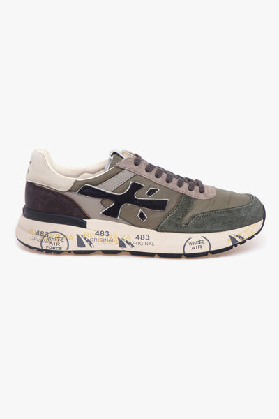 Sneaker Mick in camoscio e tessuto