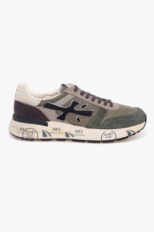 Sneaker Mick in camoscio e tessuto