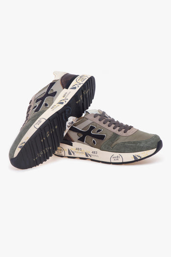 Sneaker Mick in camoscio e tessuto - 4