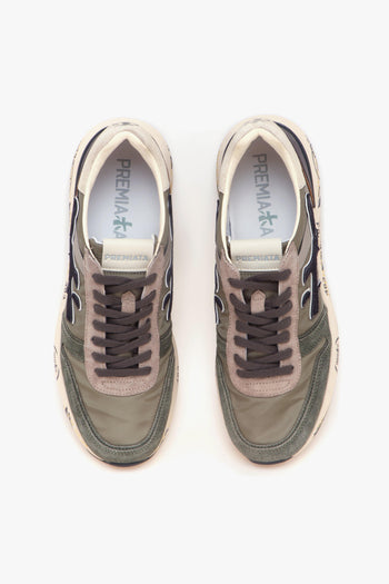 Sneaker Mick in camoscio e tessuto - 5