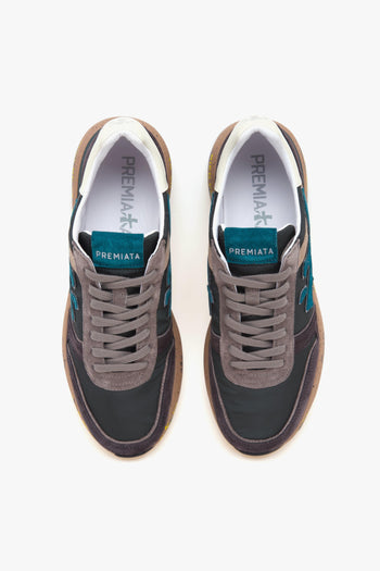 Sneaker Mick in camoscio e tessuto - 5