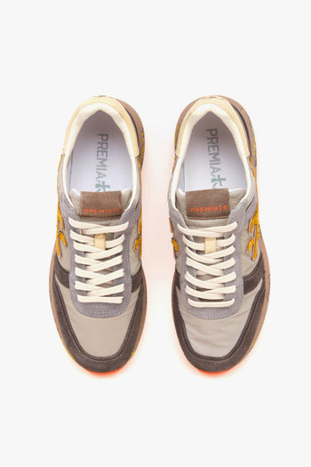 Sneaker Mick in camoscio e tessuto - 5