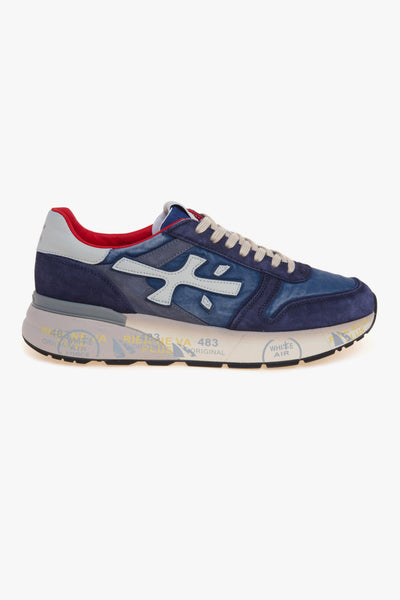 Sneaker Mick in camoscio e tessuto lavato