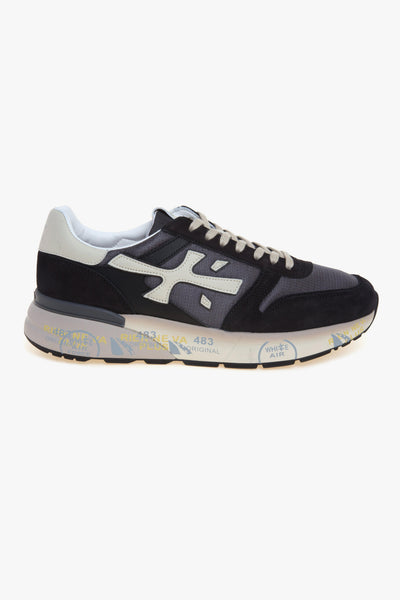Sneaker Mick in camoscio e tessuto