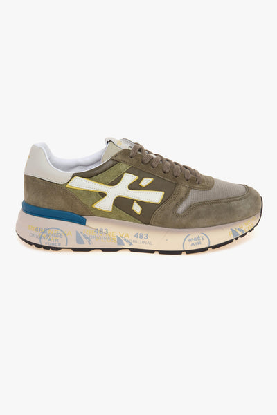 Sneaker Mick in camoscio e tessuto