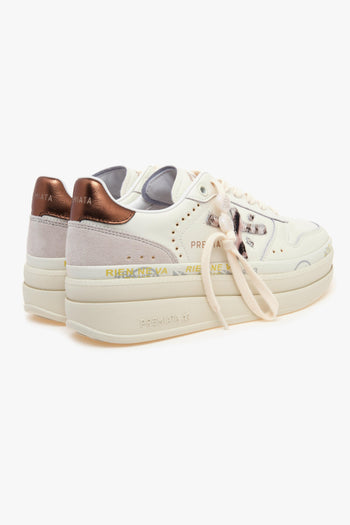 Sneaker Micol in cavallino maculato con maxi platform - 3