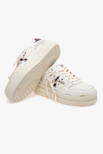 Sneaker Micol in cavallino maculato con maxi platform - 4