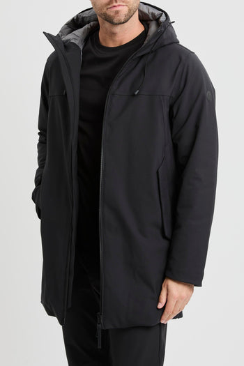 Giaccone in tessuto tecnico con cappuccio - 2