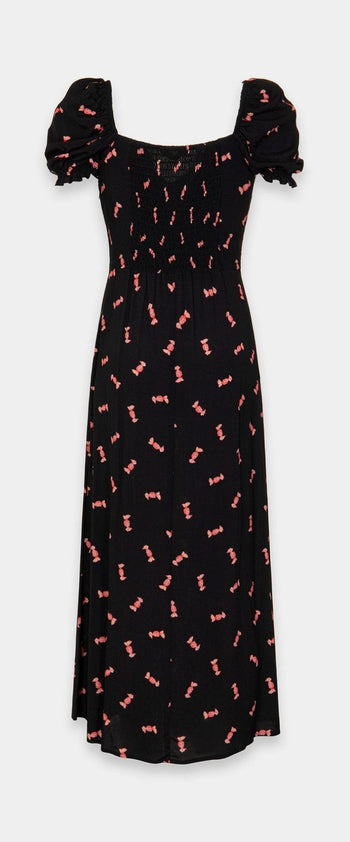 Abito midi Nikita in viscosa con mezza manica e volant sullo scollo - 6