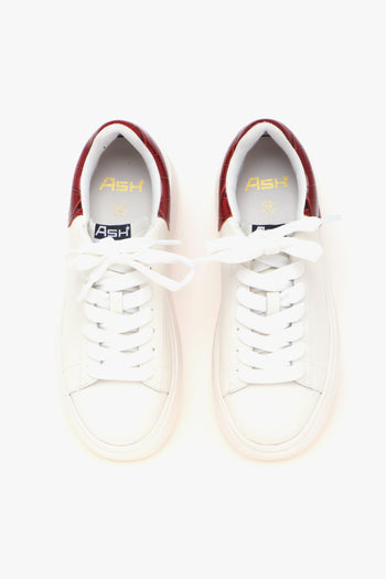 Sneaker in pelle con maxi platform e talloncino in cocco - 5