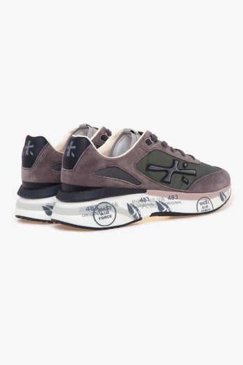 Sneaker Moe Run in camoscio e tessuto - 3