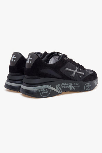 Sneaker Moe Run in camoscio e tessuto - 3