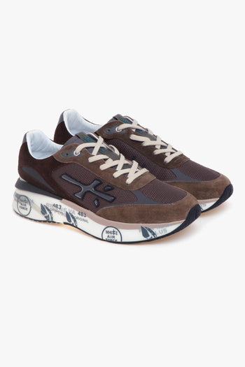 Sneaker Moe Run in camoscio e tessuto - 2