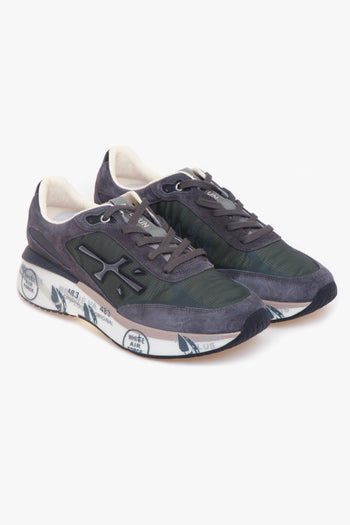 Sneaker Moe Run in camoscio e tessuto - 2