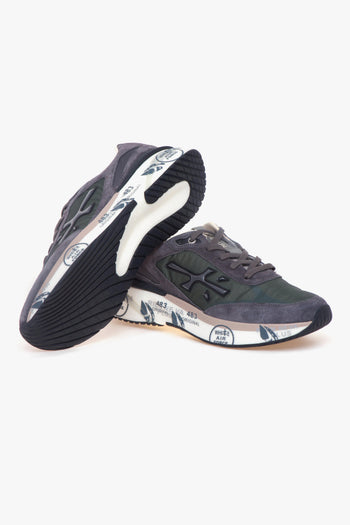 Sneaker Moe Run in camoscio e tessuto - 4