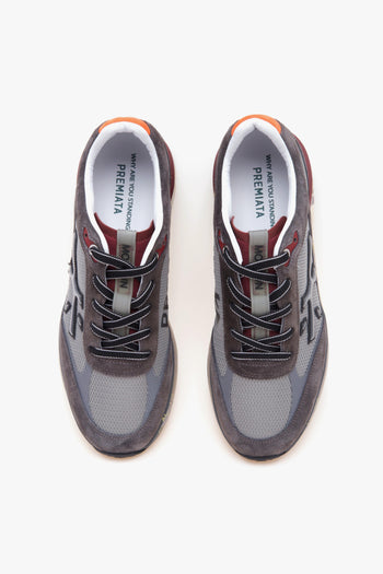 Sneaker Moe Run in camoscio e tessuto - 5