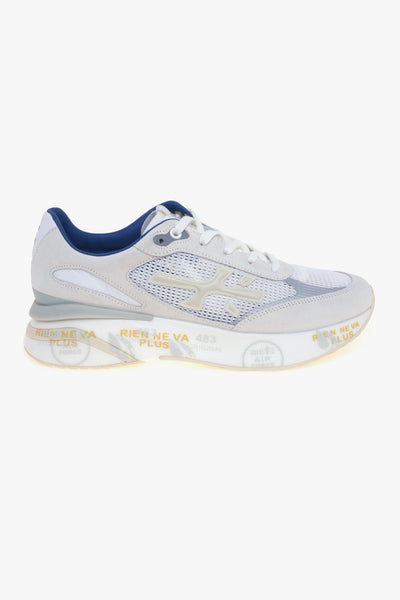 Sneaker MOERUN in camoscio e tessuto retinato