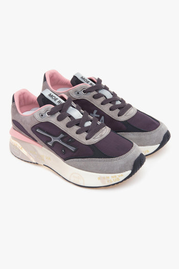 Sneaker Moe Run in camoscio e tessuto - 2