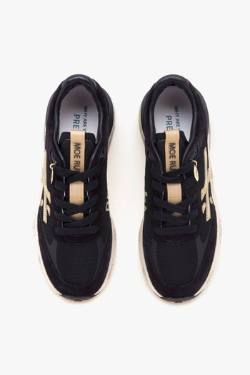 Sneaker Moe Run in camoscio e tessuto - 5