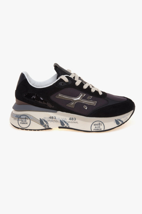 Sneaker MOERUN in camoscio e tessuto tecnico