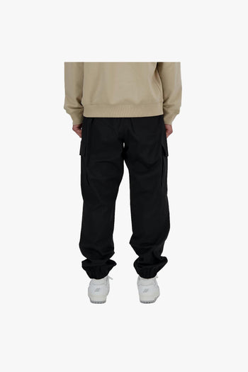 Pantalone cargo in twill elasticizzato di cotone e nylon - 4