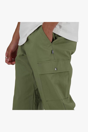 Pantalone cargo in twill elasticizzato di cotone e nylon - 2