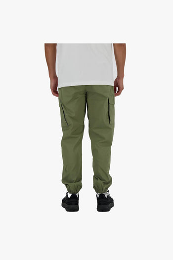 Pantalone cargo in twill elasticizzato di cotone e nylon - 4