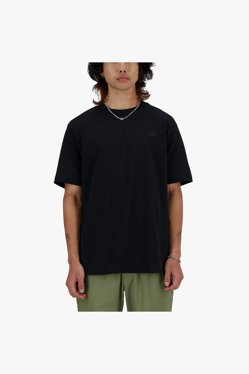 T-shirt in cotone con logo ricamato