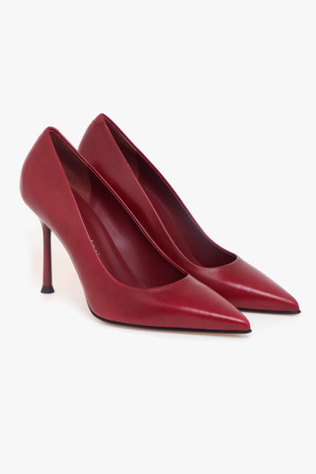 Decolletè in pelle con tacco 90 mm - 2