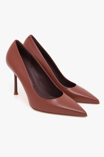 Decolletè in pelle con tacco 90 mm - 2