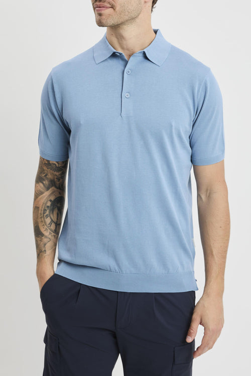 Polo manica corta in cotone