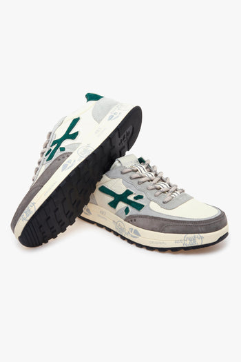 Sneaker Nous pelle martellata e camoscio - 4